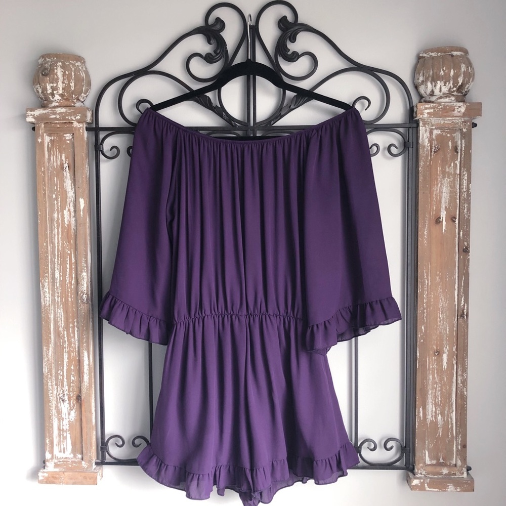 Gameday Purple Romper